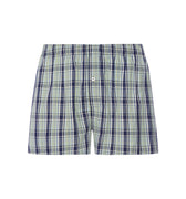 Fancy Woven Cotton Boxer | Green Check 73007-2873